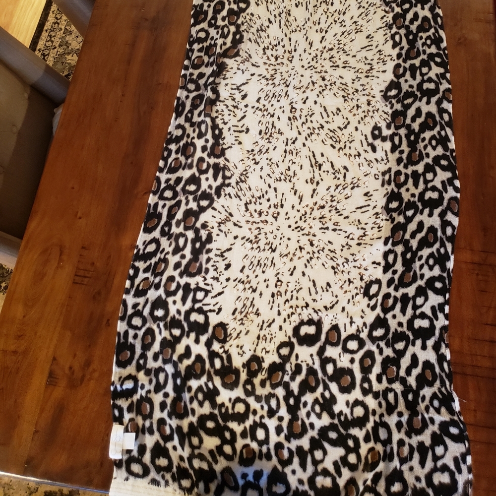 Leopard Print Scarf 6ft